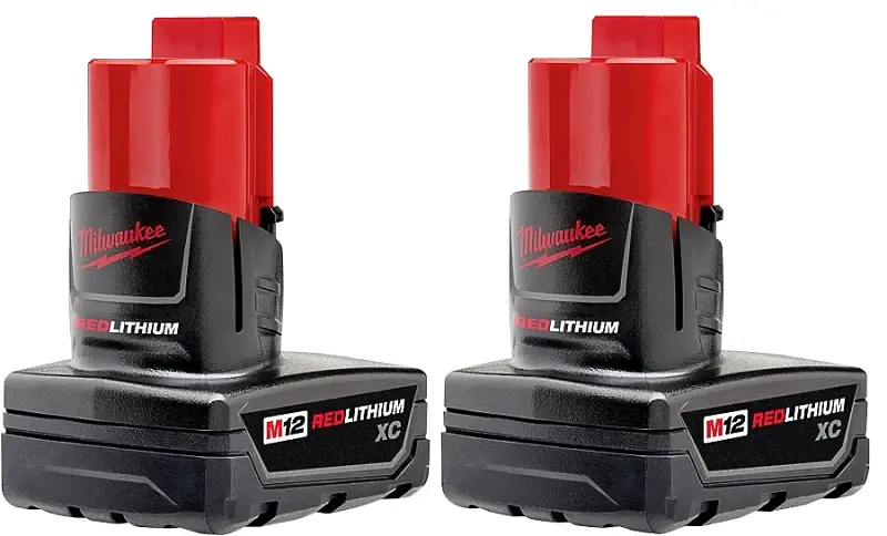 Milwaukee 48-11-2412 Usb-chargeable Battery Pack, 12 V Battery, 3 Ah, 1/2 hr Charging Red