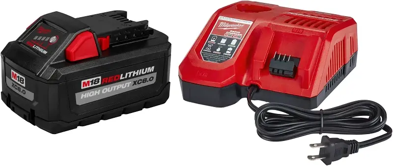 Milwaukee 48-59-1881 Starter Kit, 120 VAC Input, 18 V Output, 8 Ah, 60 min Charge, 1-Battery