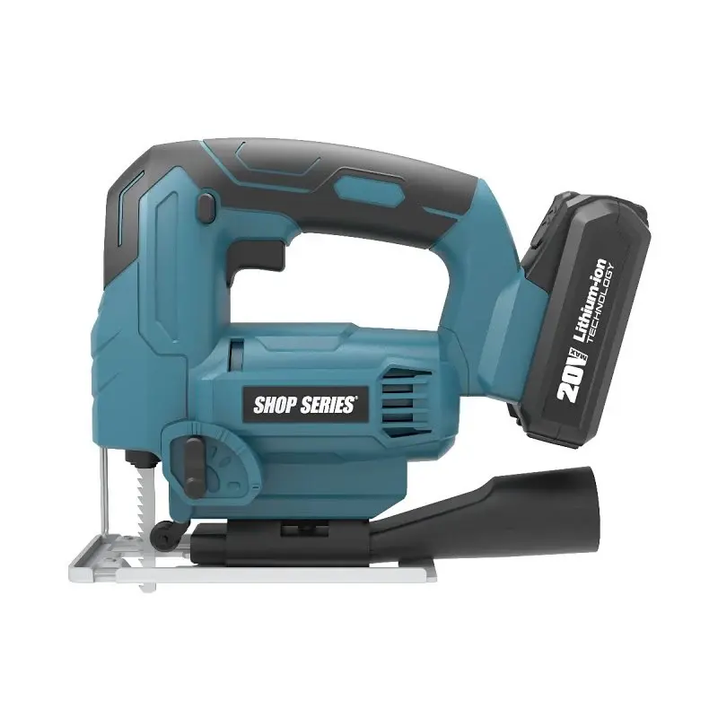 ShopSeries SS2829 Battery-operated Jigsaw, Battery Included, 20 V, 2 Ah, 3-1/8, 5/16 Cutting Capacity, 15/16 L Stroke