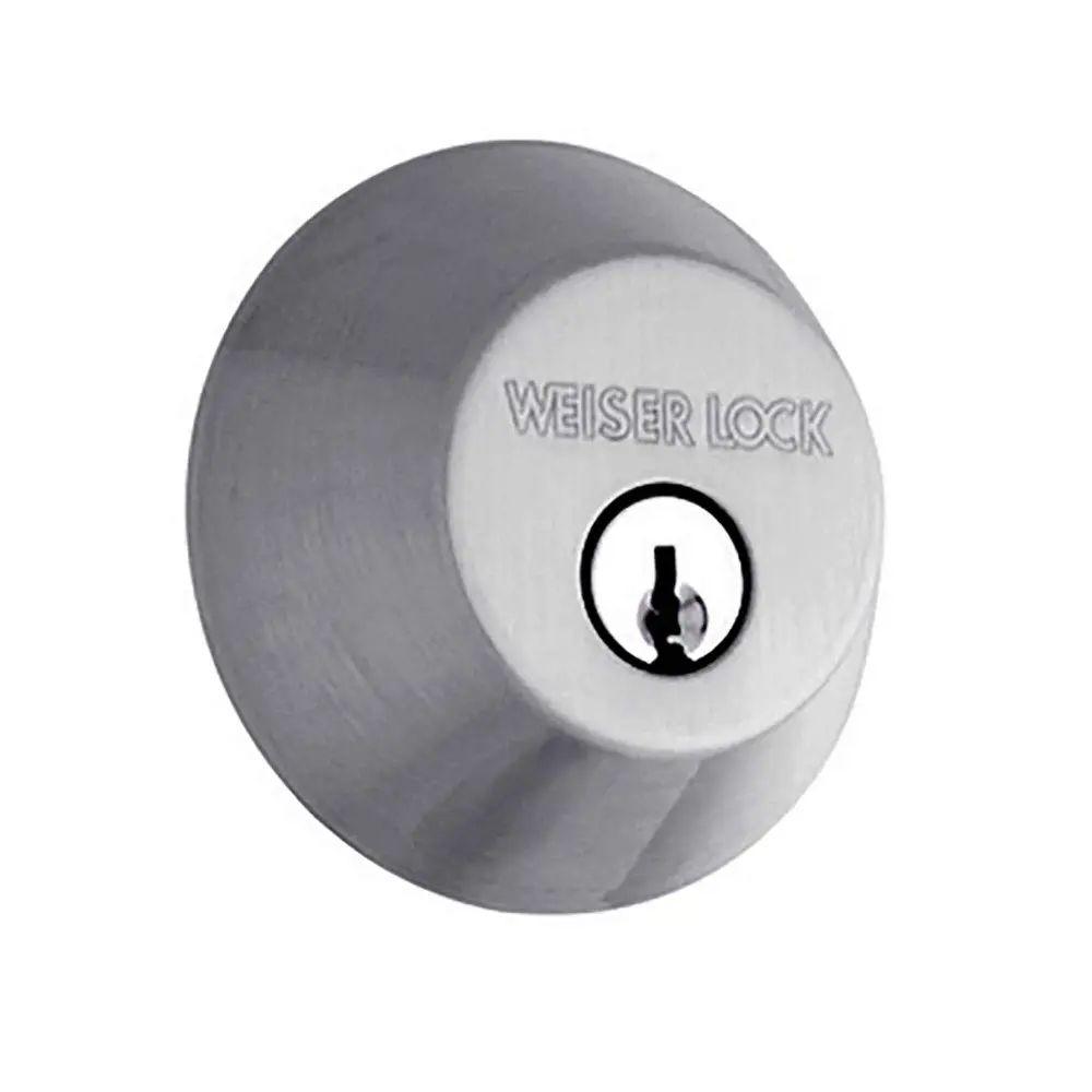 Passage Door Welcome Home Series Round Deadbolt, Textured Chrome
