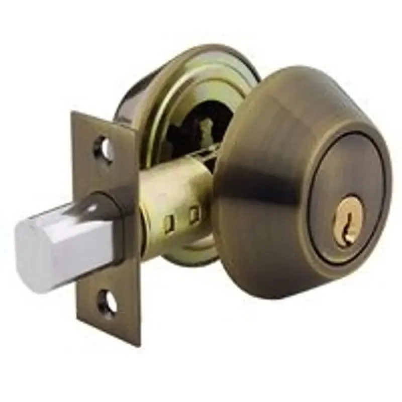 Schlage B62NV609KA4 Deadbolt, 1 Grade, SC1 Key, Metal, Antique Warm alloy, 2-3/8, 2-3/4 Backset