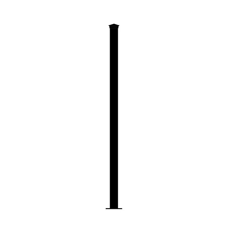 Nuvo Iron DSRP2244-B Railing Post, 2 L, 2 W, 44 H, Steel, Woven Black