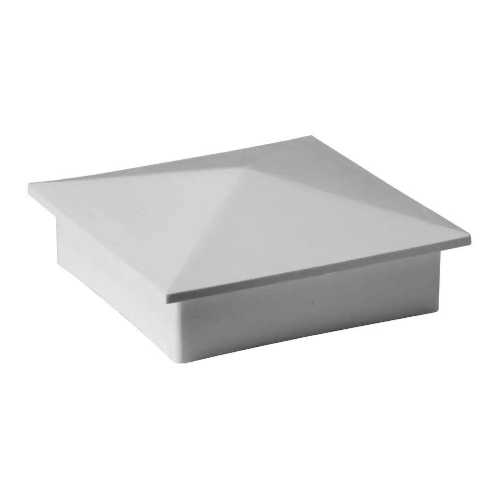 Plastic Cap 2'' x 2'' Aluminum Posts, White