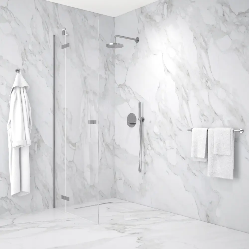 Hinged Shower Door - Chromium 900mm