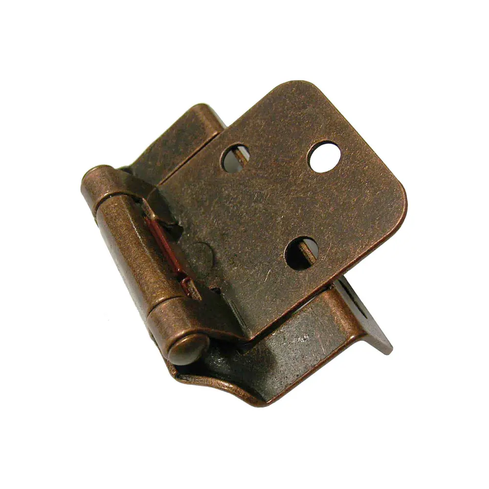 Privacy Lock Antique Copper Self-Closing Hinge, two-unit
