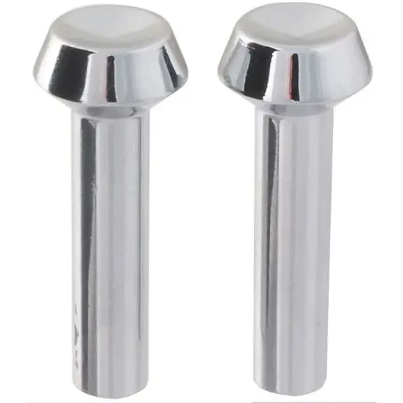 Door Lock Knobs - Chromium, Pair