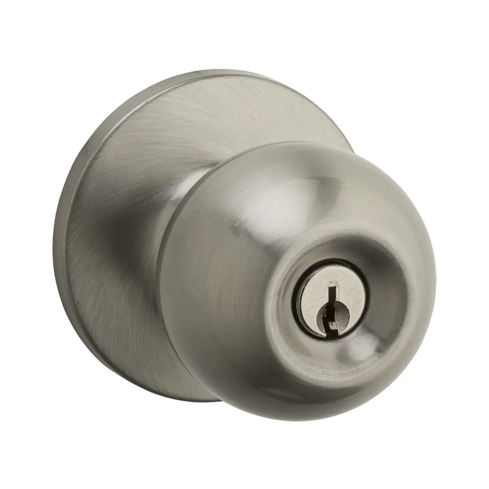 Knob Set Regina Keyed Entry Knob, Satin Nickel