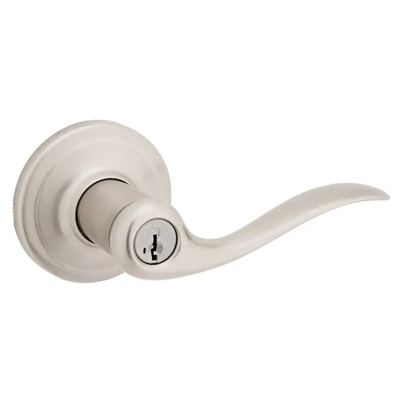 Kwikset Signature Series 740TNL 15 SMT 6AL RCS Entry Lever, Satin Nickel, Spelter, Residential, Reversible Hand, 2 Grade