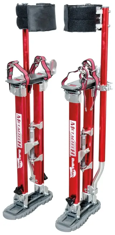 Utility Cart Metaltech I-BMDS2440 Drywall Stilt, 225 lb, 24 Min H, 40 Max H, Aluminium