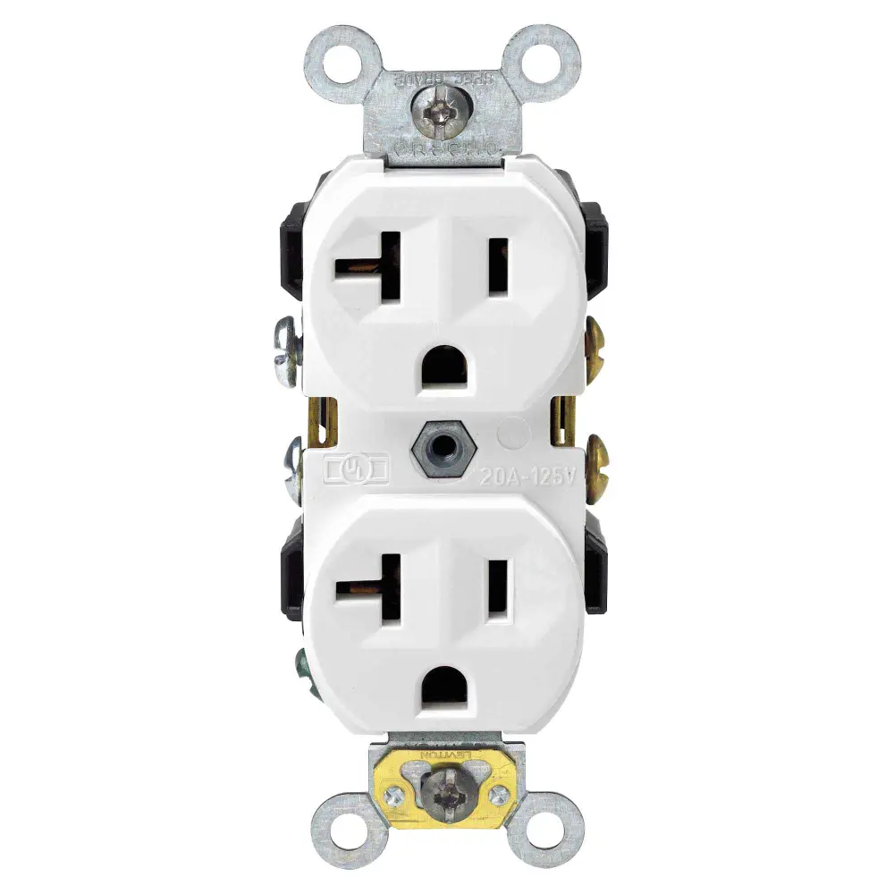 Duplex Receptacle Outlet 2-Pole and 3-Wire Ivory, 20 / 125 V