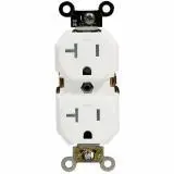 T5325-W Leviton 15 Amp Decora Tamper-Resistant Duplex Outlet - Snow