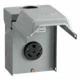 U054 Midwest Electric Unmetered Power Outlet, 50 , 125/250 V, NEMA 3R