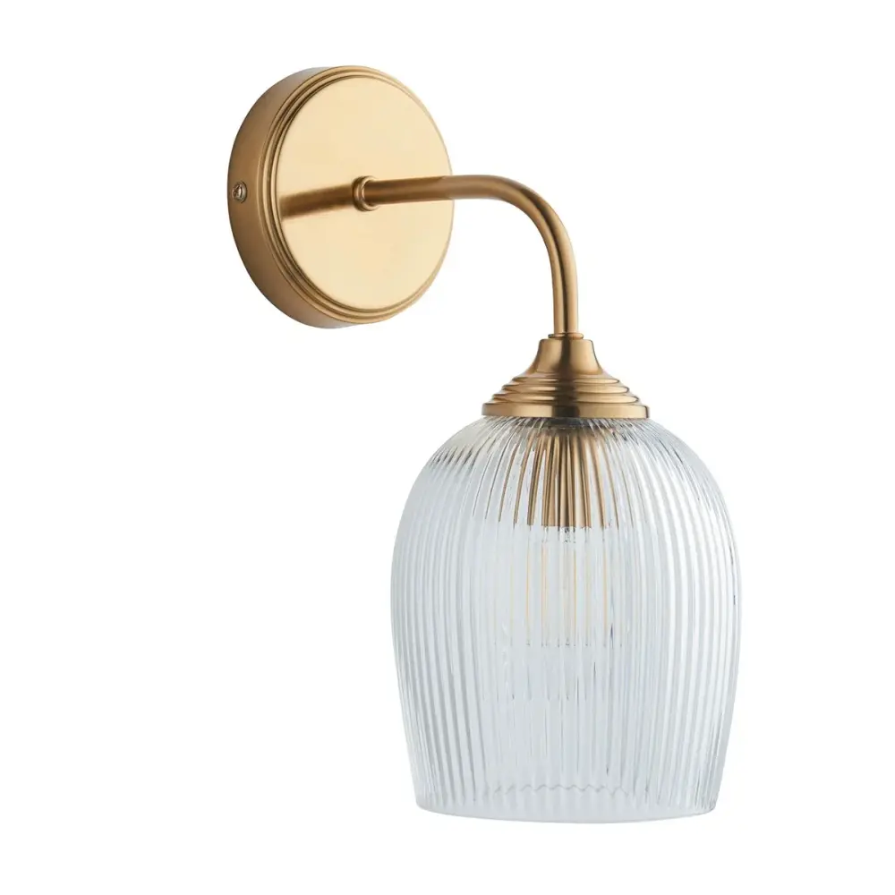 Ashcroft Ribbed Wall Buoyant - Brushed Aged Brass
