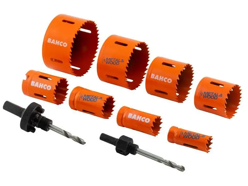 Bahco Electrician's Bi-Metal Holesaw Adjust, 10 Piece Lifetime Warranty