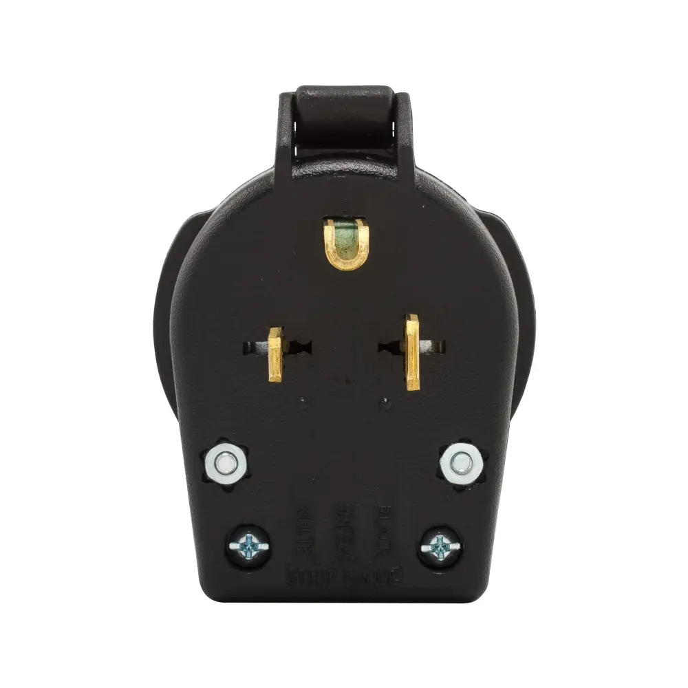 Eaton S42-SP Arrow Hart heavy-duty universal NEMA power plug, Midnight Lifetime Warranty