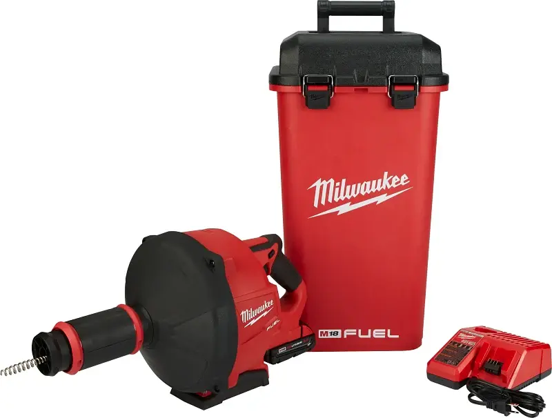 Milwaukee M18 Series 2772A-21 Drain Snake, Electric, 5/16 Dia Cable, 35 ft L Cable