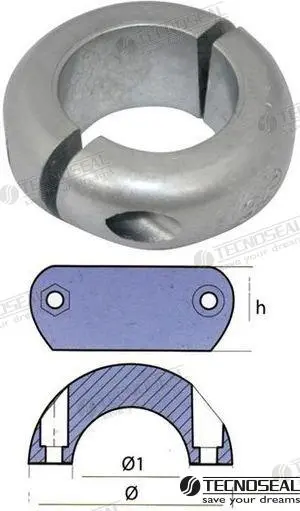 Tamper-Resistant COLLAR PLANO SPELTER 19MM.