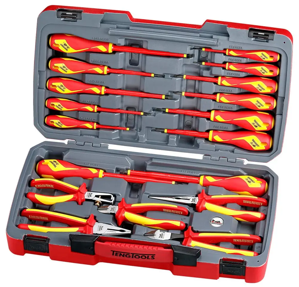 Teng Tools TV18N 18 Piece 1000 Volt Insulated Tool Place