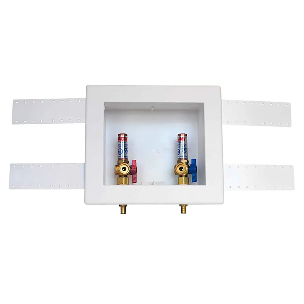 Quadtro Box Hammer Warm-toned Outlets Washing Machine PEX connections, 1/4 Turn Valves