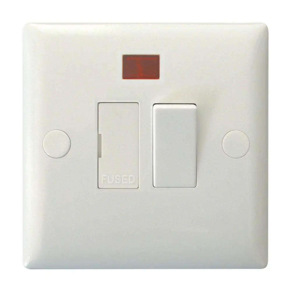 Commercial Grade Varilight 13A Switched Fused Spur + Neon