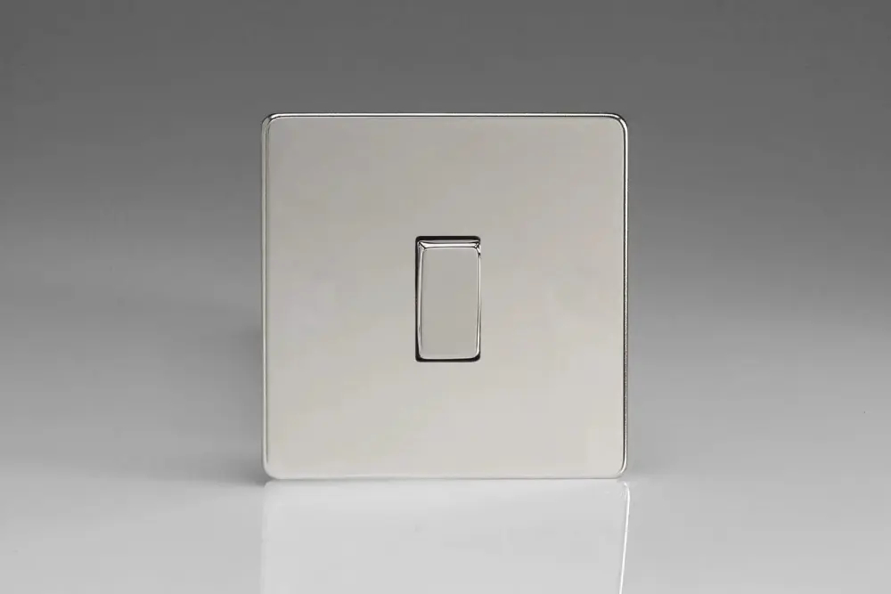 Commercial Grade Varilight XDC1S Light Switch Glossy Chrome,86x86x25mm