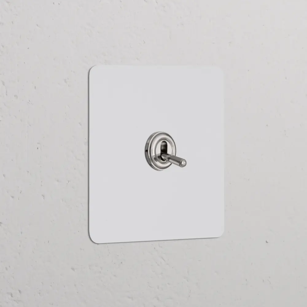 Kew One-only Intermediate Toggle Switch - Paintable Polished Nickel