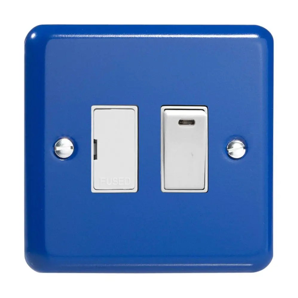 Smart Home Varilight 13A Switched Fused Spur + Neon Reflex Navy XY6NW.RB