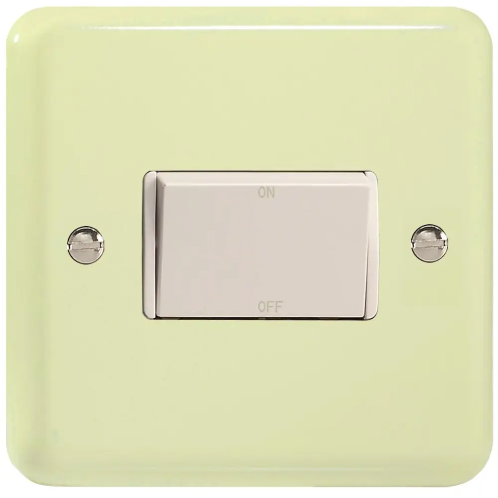 Varilight 10 Amp Fan isolating Switch (3 Pole), Vintage Lily White Chocolate XYFiW.WC Compatible Google Home