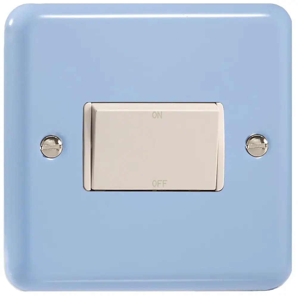 Varilight 10 Amp Fan isolating Switch (3 Pole), Retro Lily Duck Egg Blue XYFiW.DB