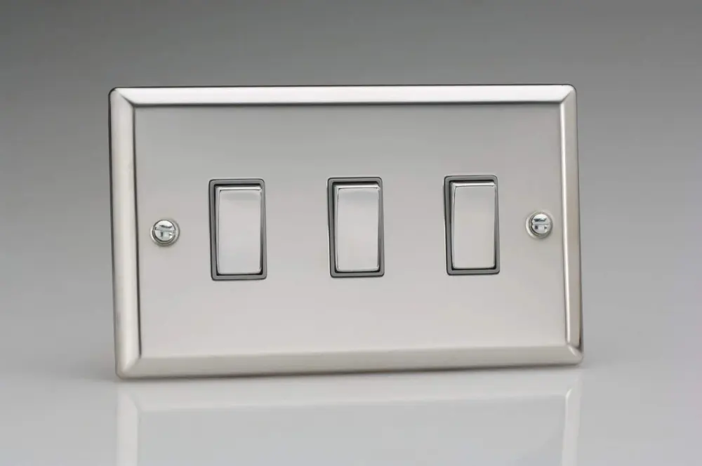 Varilight XC93D, 230 V, Mirror Shiny metal, 91x150x25mm