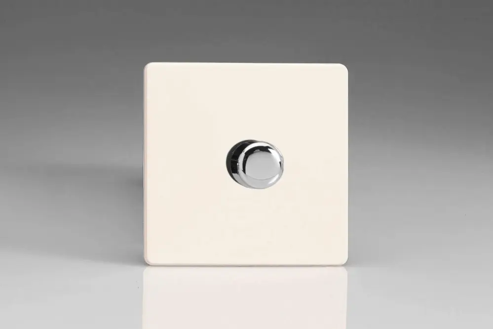 Varilight Primed Ready to Paint Flat Plate V-Pro 1x 400W 2-Way Push-on Push-Off Trailing Edge Dimmer
