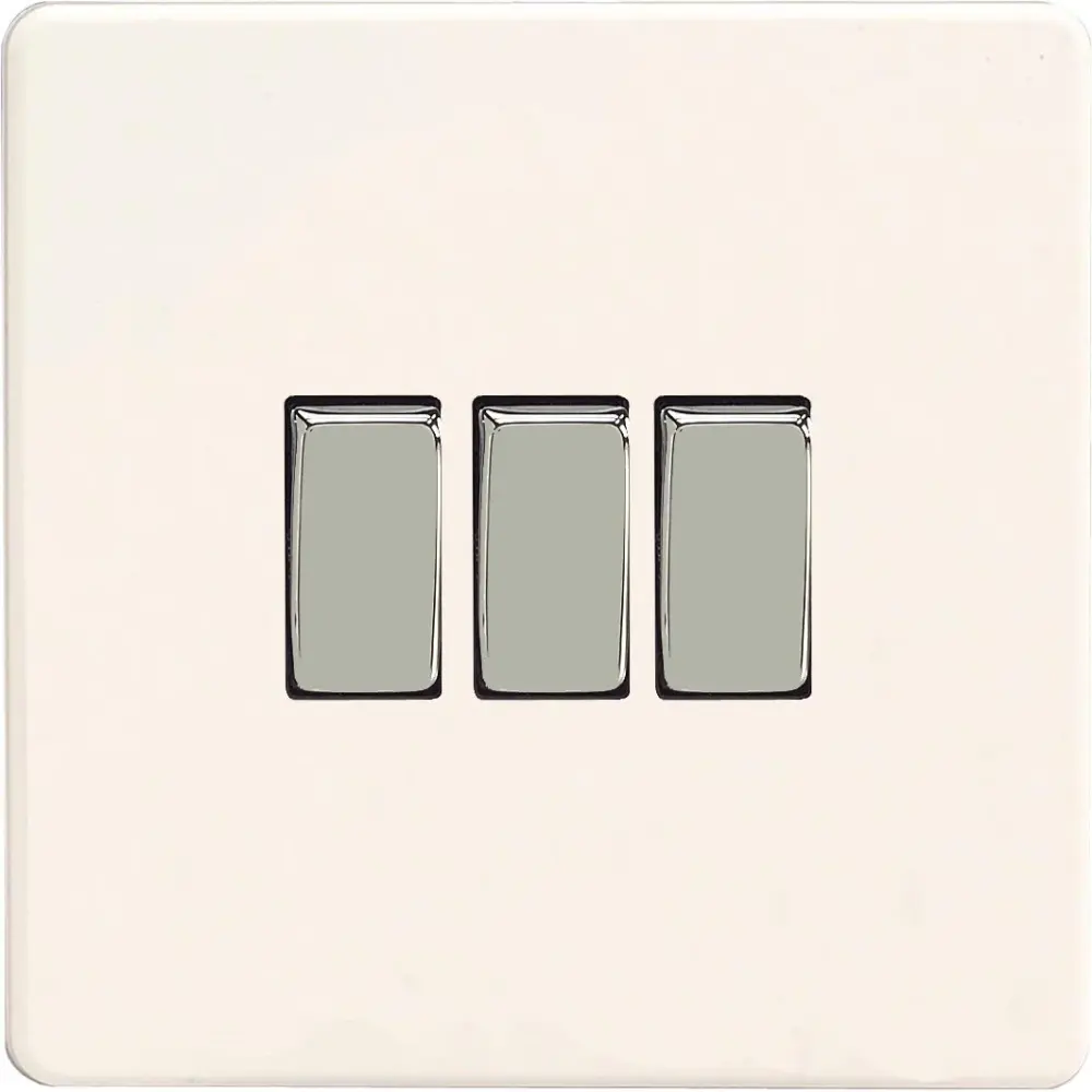 Varilight XDQ3S Light Switch Premier White