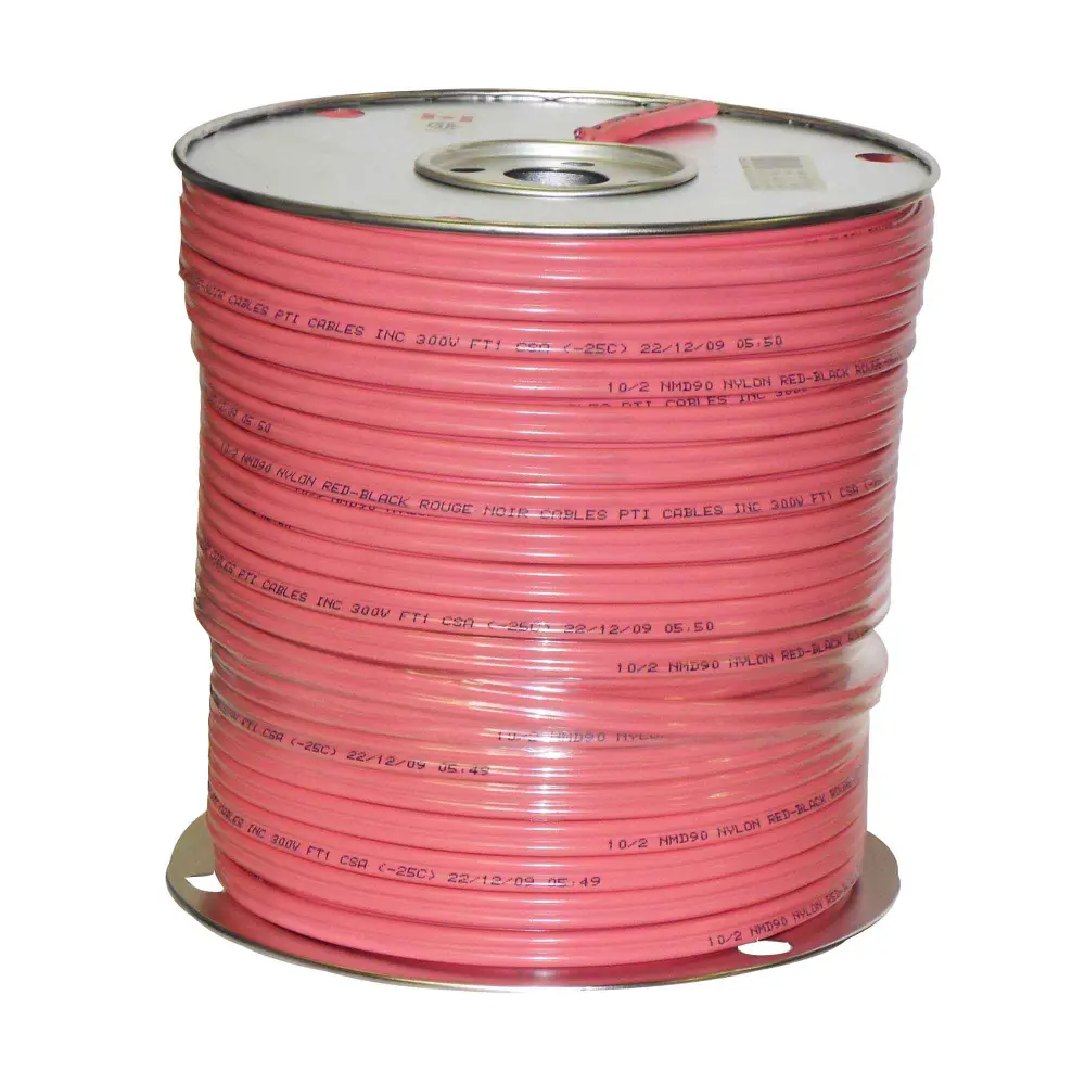 NMD90 10/2 Household Building Wire Cherry, 150 m