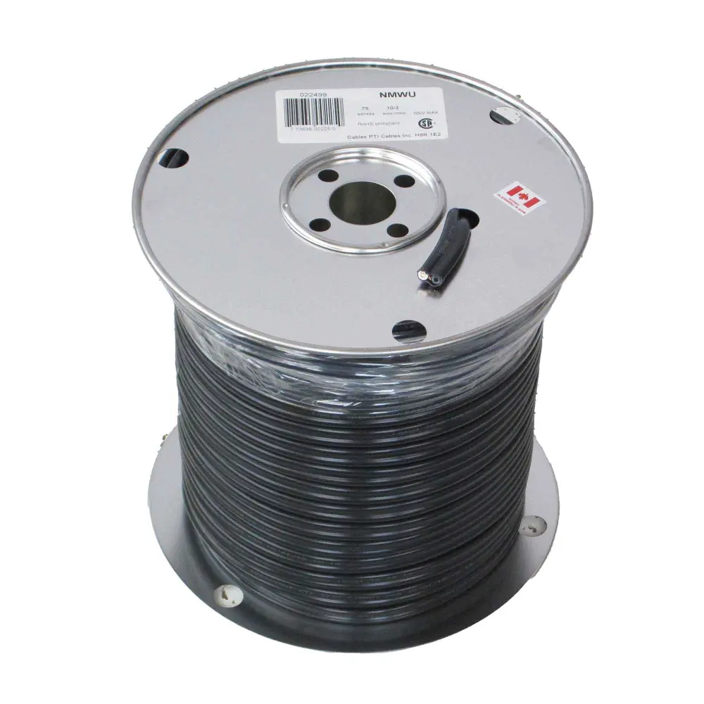 NMWU 10/2 Household Building Wire Onyx, 75 m