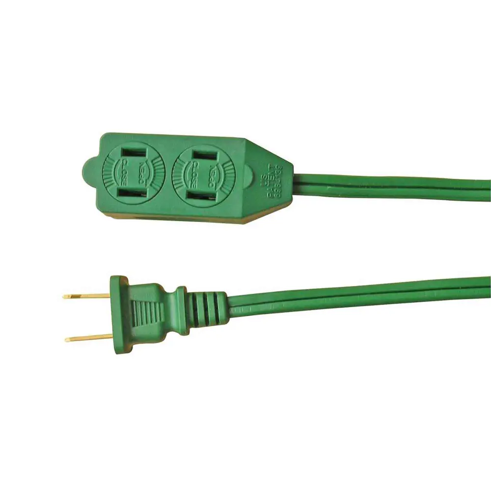 16/2 PXWT Extension Cord 3 m 3-Outlet, Olive