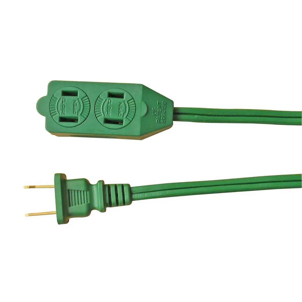16/2 PXWT Extension Cord 4.5 m 3-Outlet, Sage Holiday Lighting