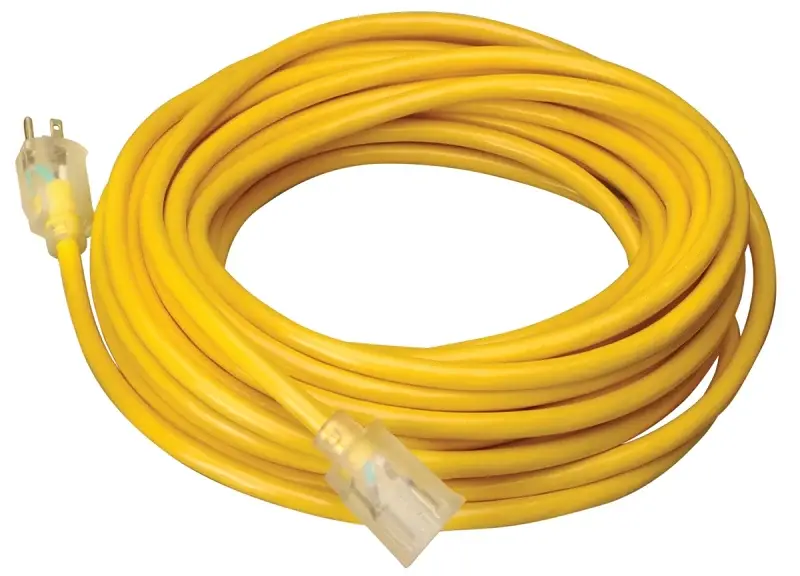 CCI 025878802 Extension Cord, 12 AWG Cable, 25 ft L, 15 , 125 V, Amber