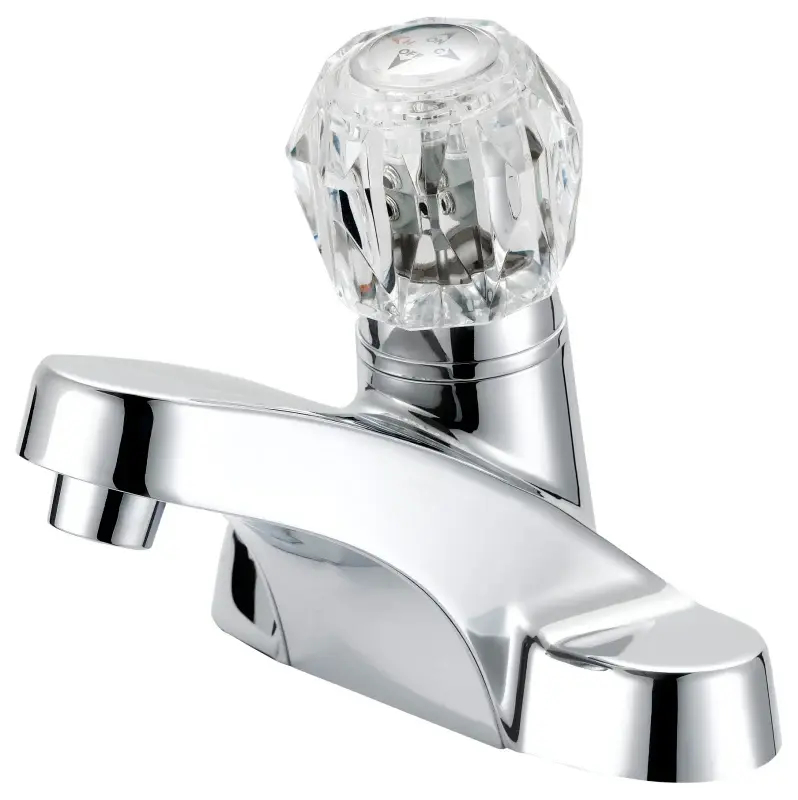 Boston Harbor F4510043CP Lavatory Faucet, 1.2 gpm, 1-Handle, 3-Faucet Hole, Metal/Plastic, Chromium Plated