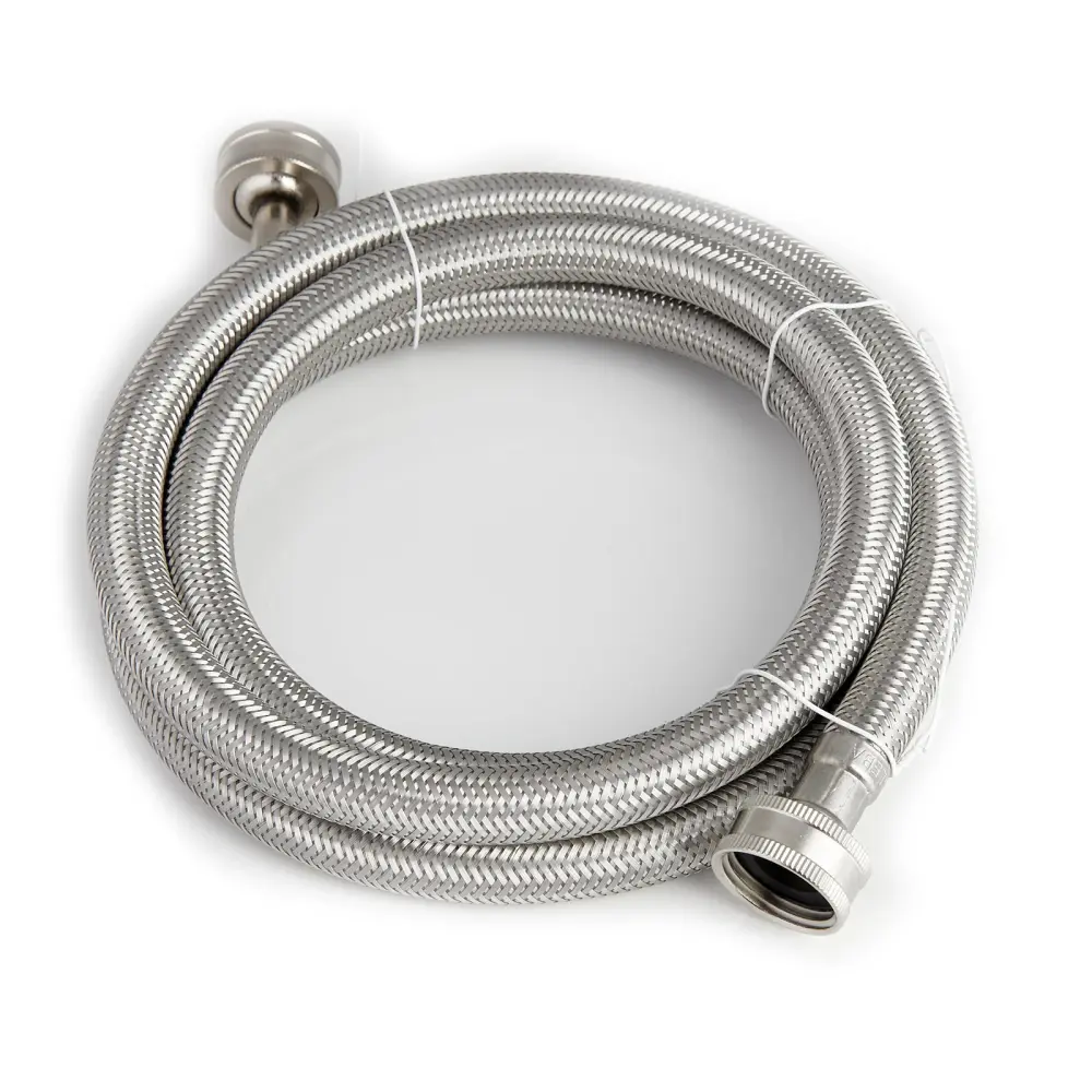 Mokleba Washing Machine Inlet Hose 4FT/6FT, 3/4" Stainless Reinforced Water Supply Line
