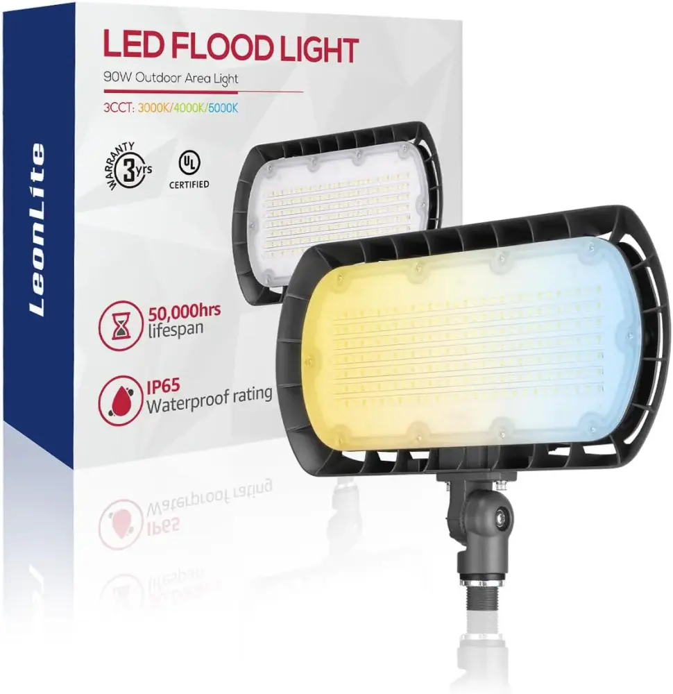 LEONLITE 3CCT LED Flood Buoyant Outdoor Knuckle