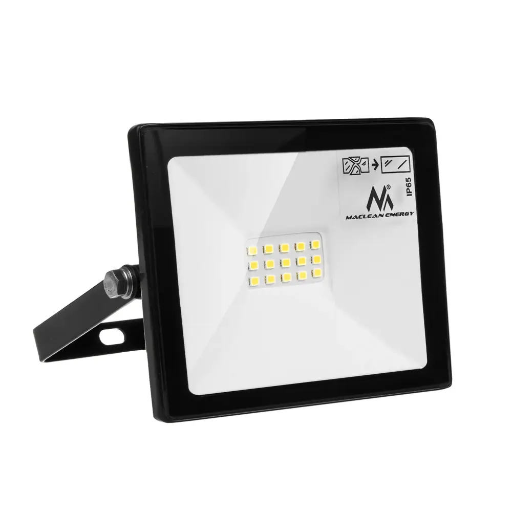 Maclean Energy MCE510 LED slim 10W floodlight, 800lm Warm Ivory (3000K) WW, IP65, PREMIUM