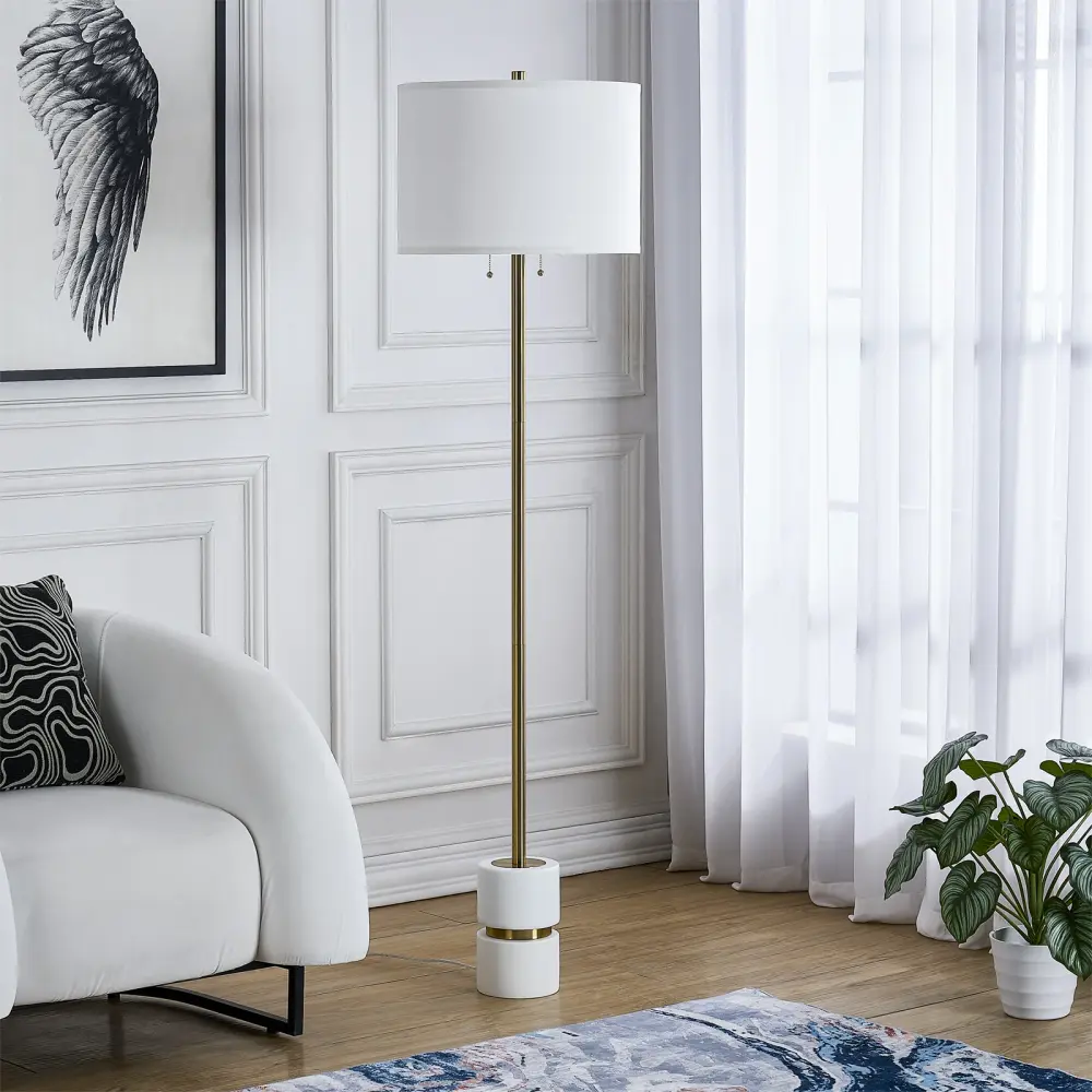 65'' Smooth Traditional Floor Lamp #F152