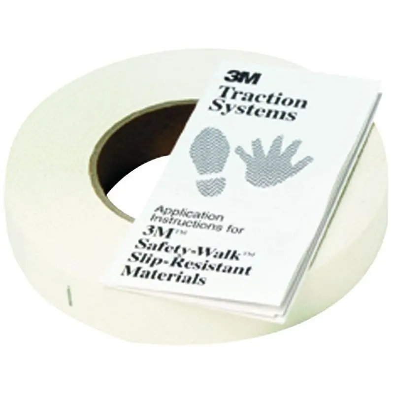 3M Securety-Walk Slip-Resistant Fine Resilient Tapes and Treads 280, White, 12 x 60 ft, Roll, 1 per case, 7010340908