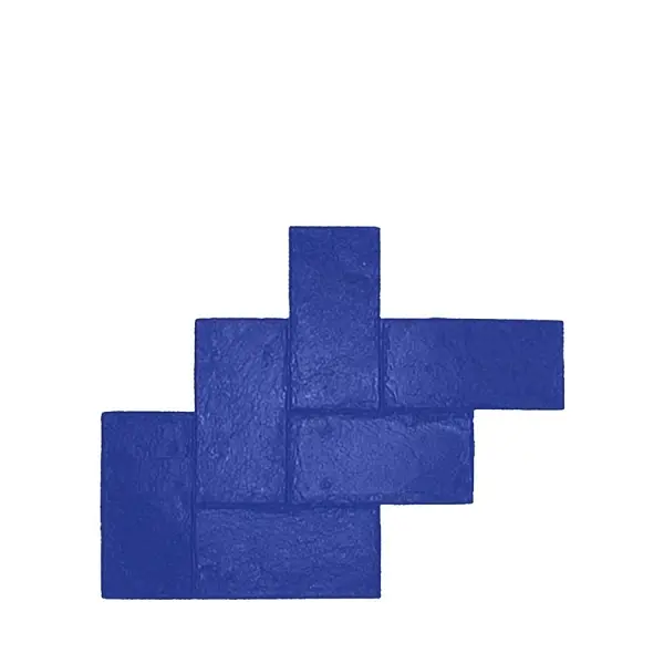 BonWay Fluorescent Texture Mat, Herringbone Slate, Navy Blue, Tile Size 8" x 16", 32-383