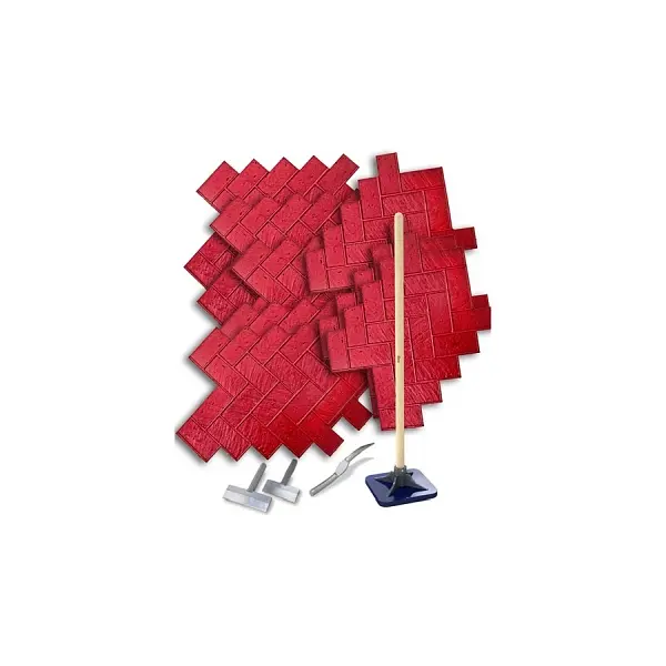 BonWay Heavy-Duty Texture Mat Kit, Herringbone Brick, Decorative Item, 32-844