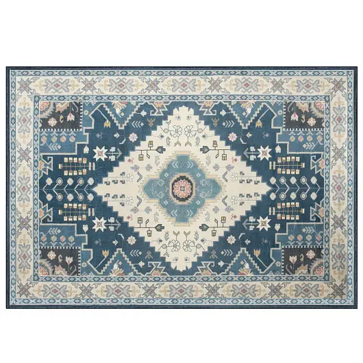 Costway Faux Wool Fabric Area Rugs Doormat, M, HU10268