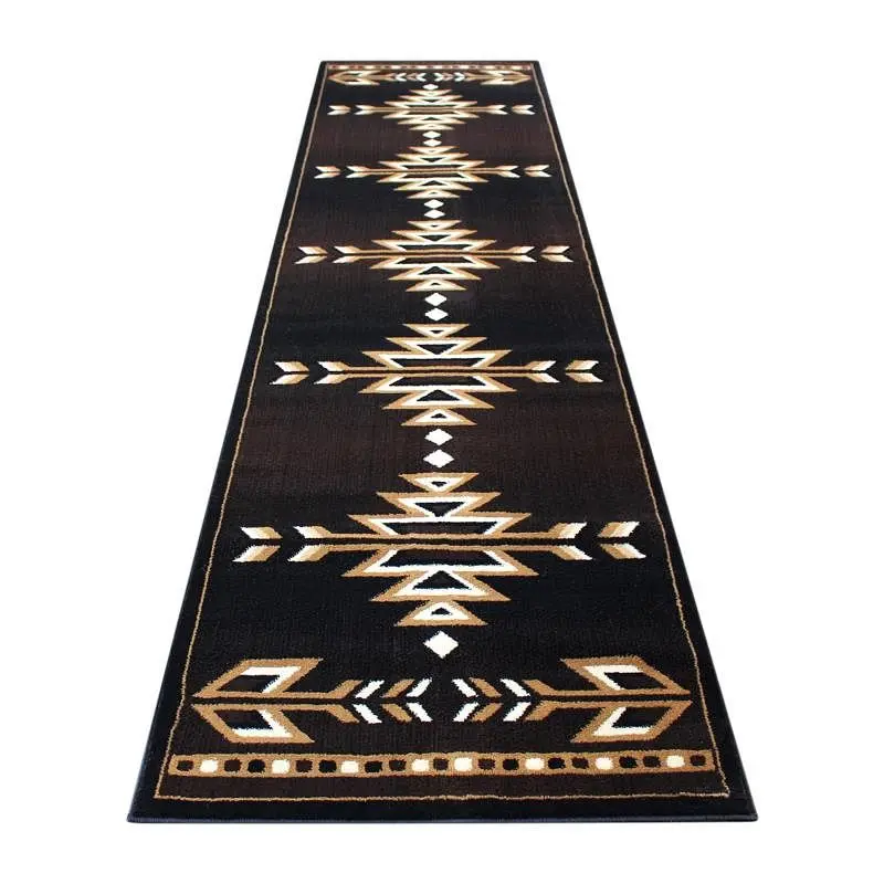 Flash Furniture Amado Gatherion Southwestern 3' x 10' Tan Area Rug - Olefin Accent Rug Jute Backing - Living Roo...