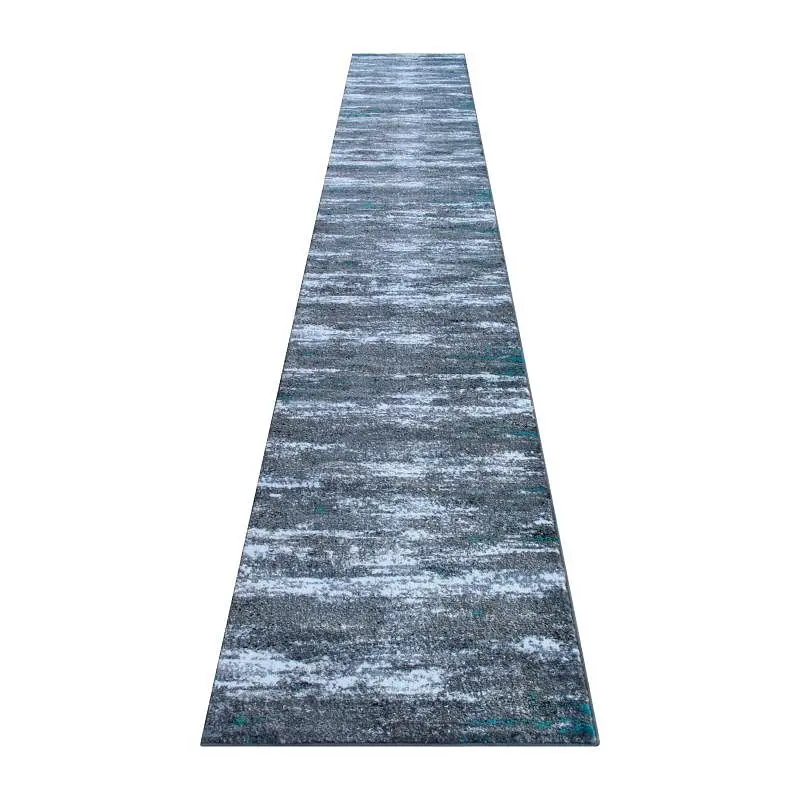Flash Furniture Marian Gatherion 3' x 16' Distressed Graphite Olefin Area Rug Jute Backing Entryway, Living Room...