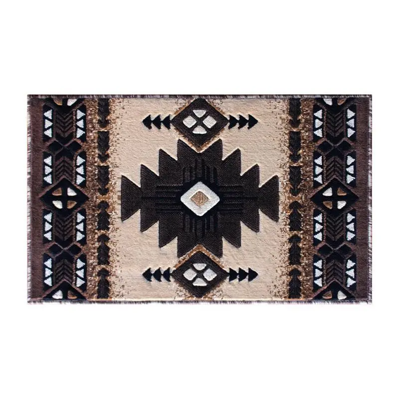 Flash Furniture Mohave Gatherion 2' x 3' Espresso Traditional Southwestern Style Area Rug - Olefin Fibers Jute B...