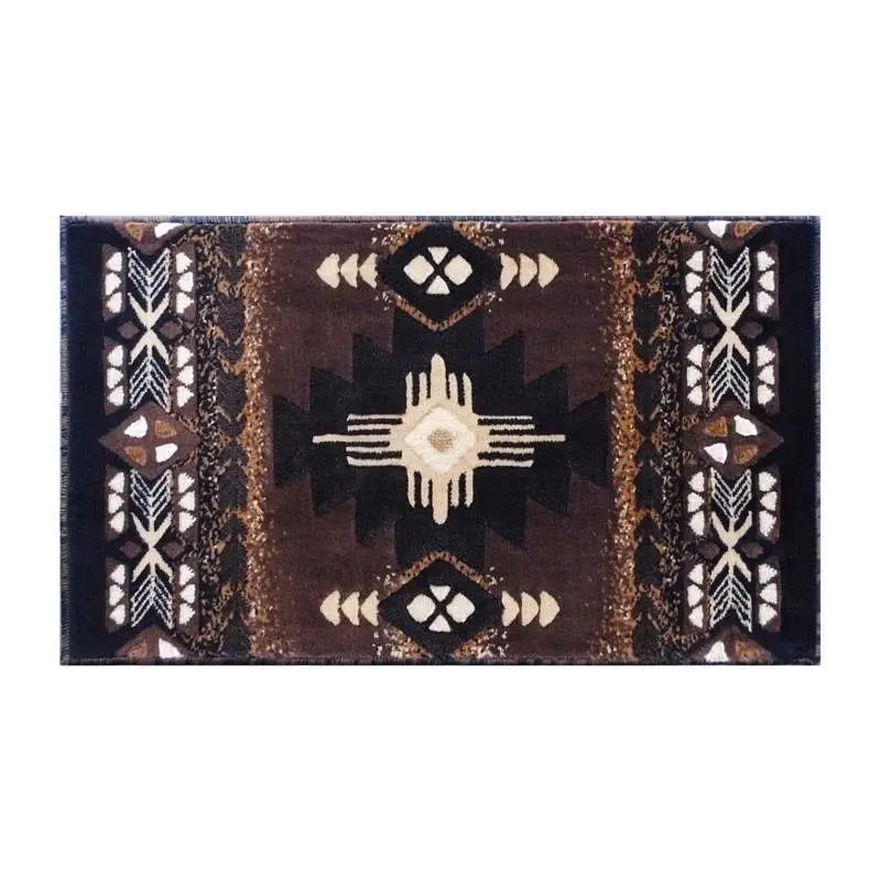 Flash Furniture Mohave Gatherion 2' x 3' Chocolate Traditional Southwestern Style Area Rug - Olefin Fibers Jute ...